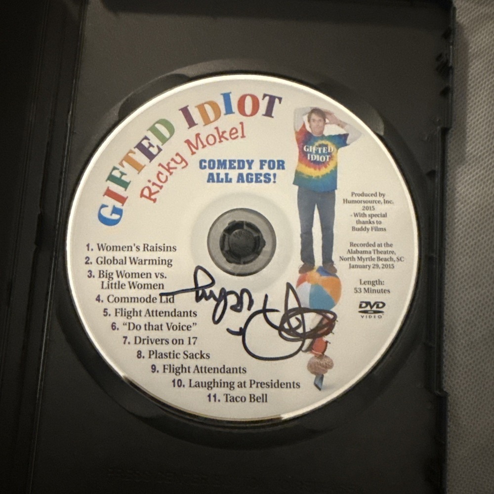 Gifted Idiot: Ricky Mokel [DVD] Comedy For All‎ Ages - Autographed - Picture 3 of 3